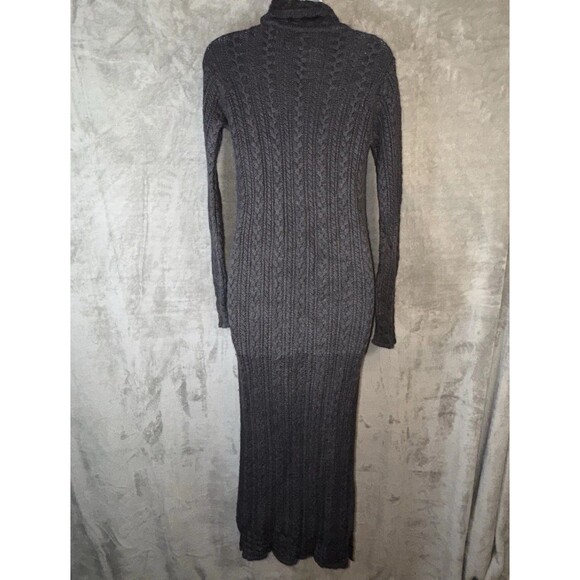 Peruvian Connection Baby Alpaca Silk Cable Knit Sweater Dress Sz XS Maxi - Picture 7 of 9